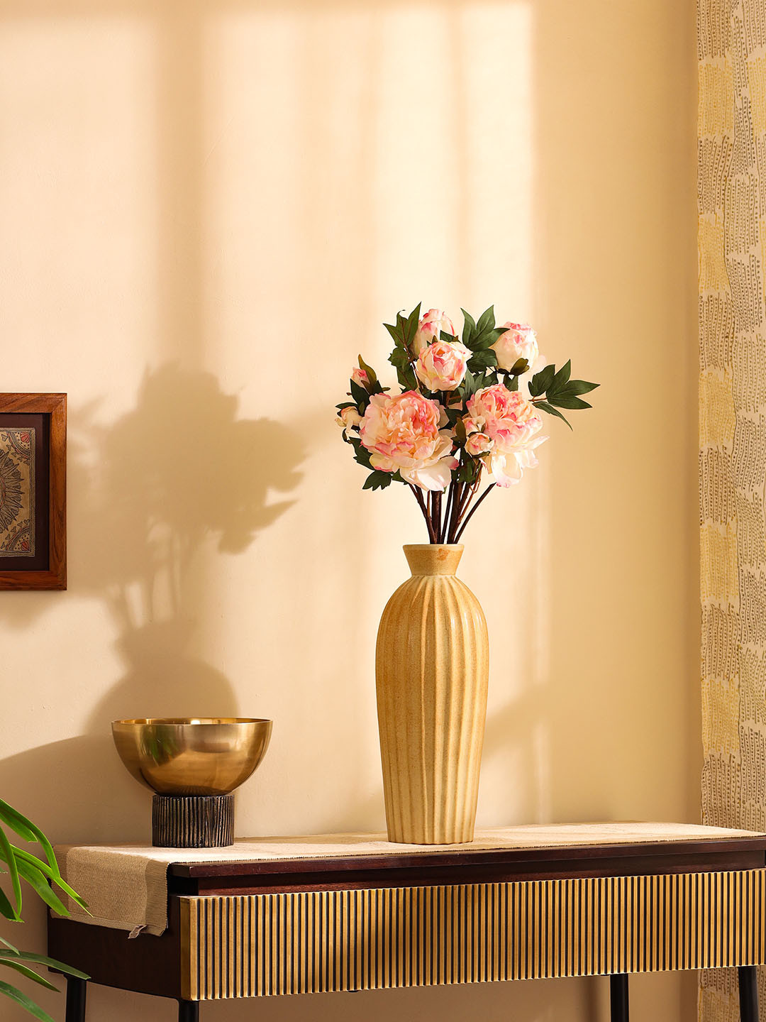 Elemntl Pink Artificial Peony Flower Spray