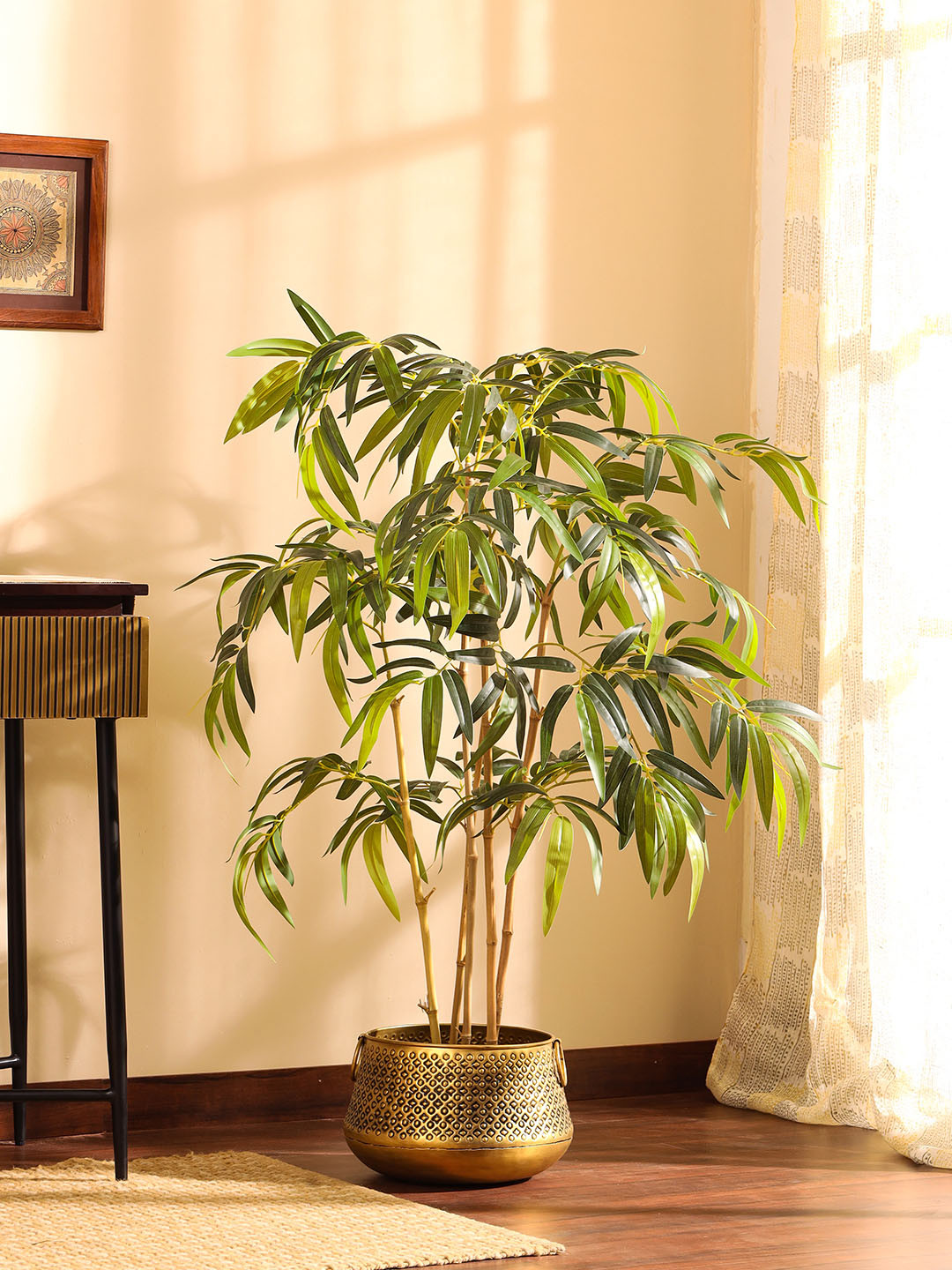 Elemntl Green Non-Hanging Bamboo With Pot Artificial Plant