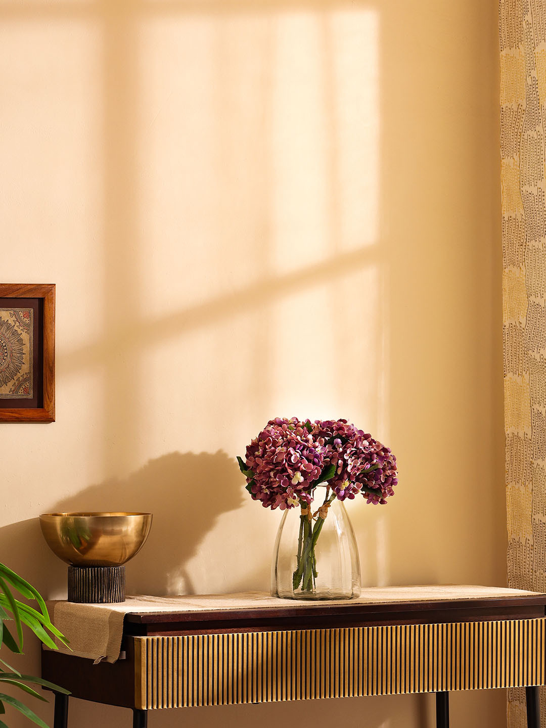 Elemntl Purple Hydrangea Bouquet Artificial Flower