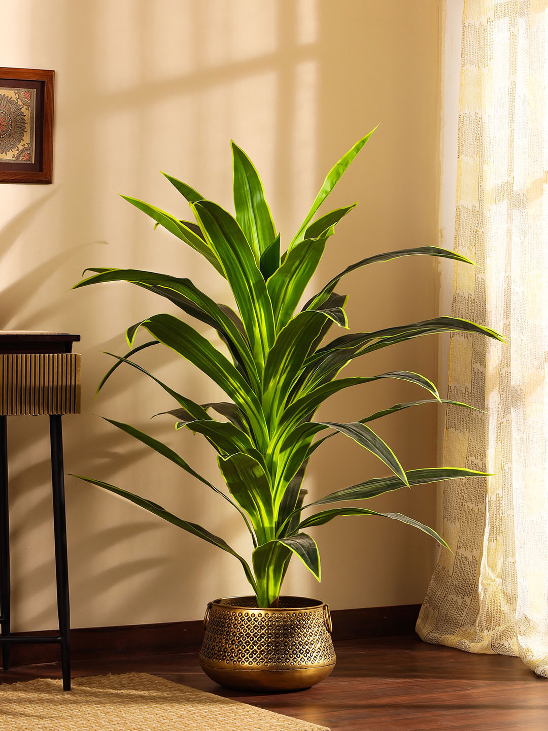 Elemntl Green Non-Hanging Dragon Tree With Pot Artificial Plant