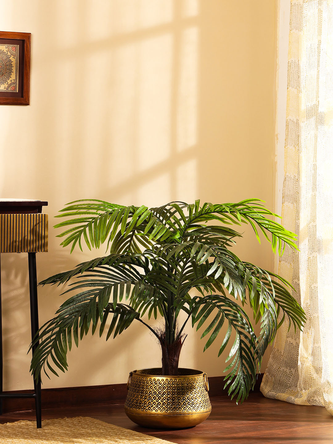 Elemntl Green Non-Hanging Palm With Pot Artificial Plant