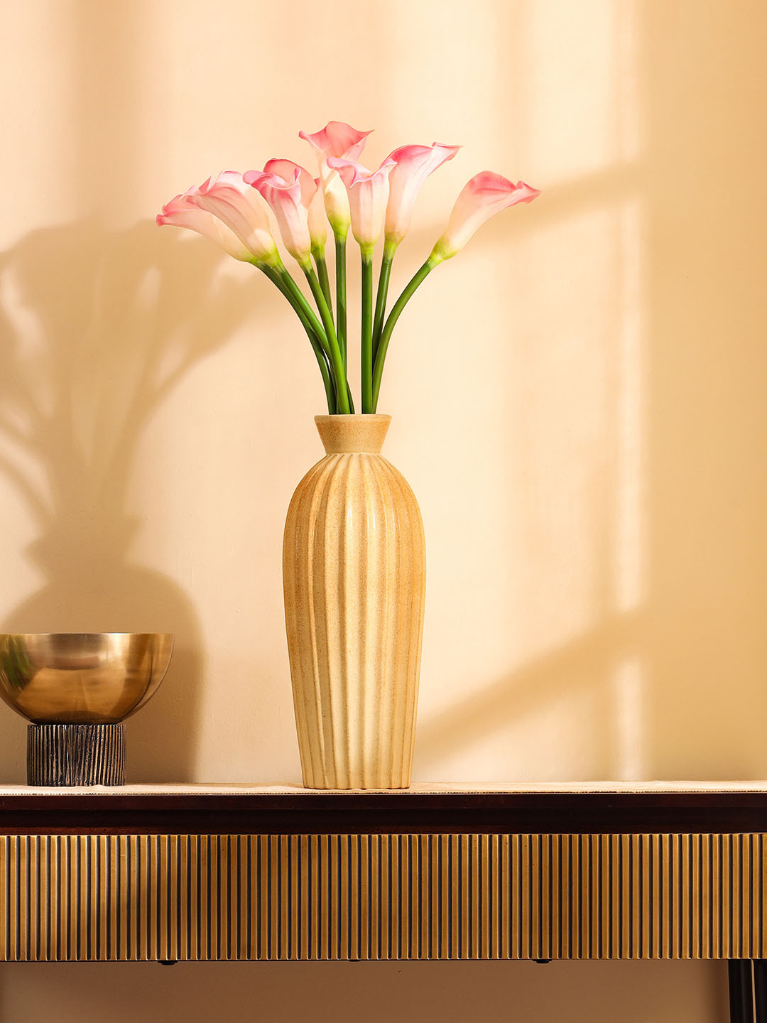 Elemntl Pink 5 Pieces Artificial Calla Lily Flower Sticks