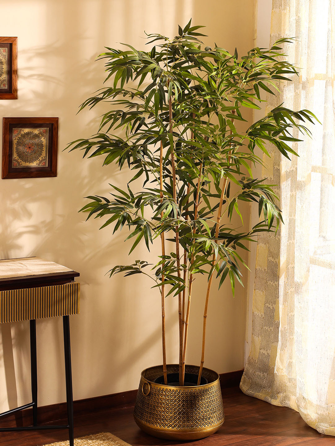 Elemntl Green Non-Hanging Bamboo With Pot Artificial Plant