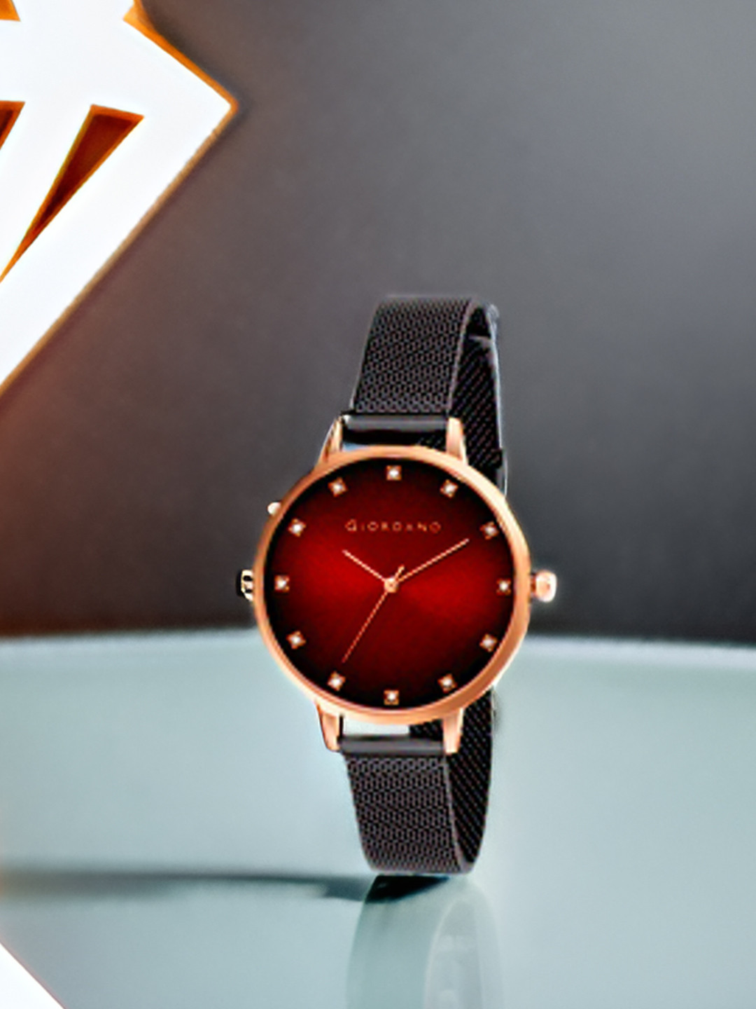 GIORDANO Women Dial & Bracelet Style Straps Analogue Watch GD-4208-55