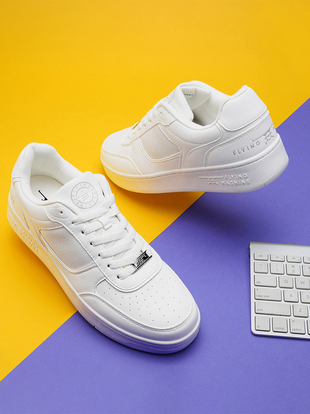 Flying Machine Men Lace-Ups PU Sneakers