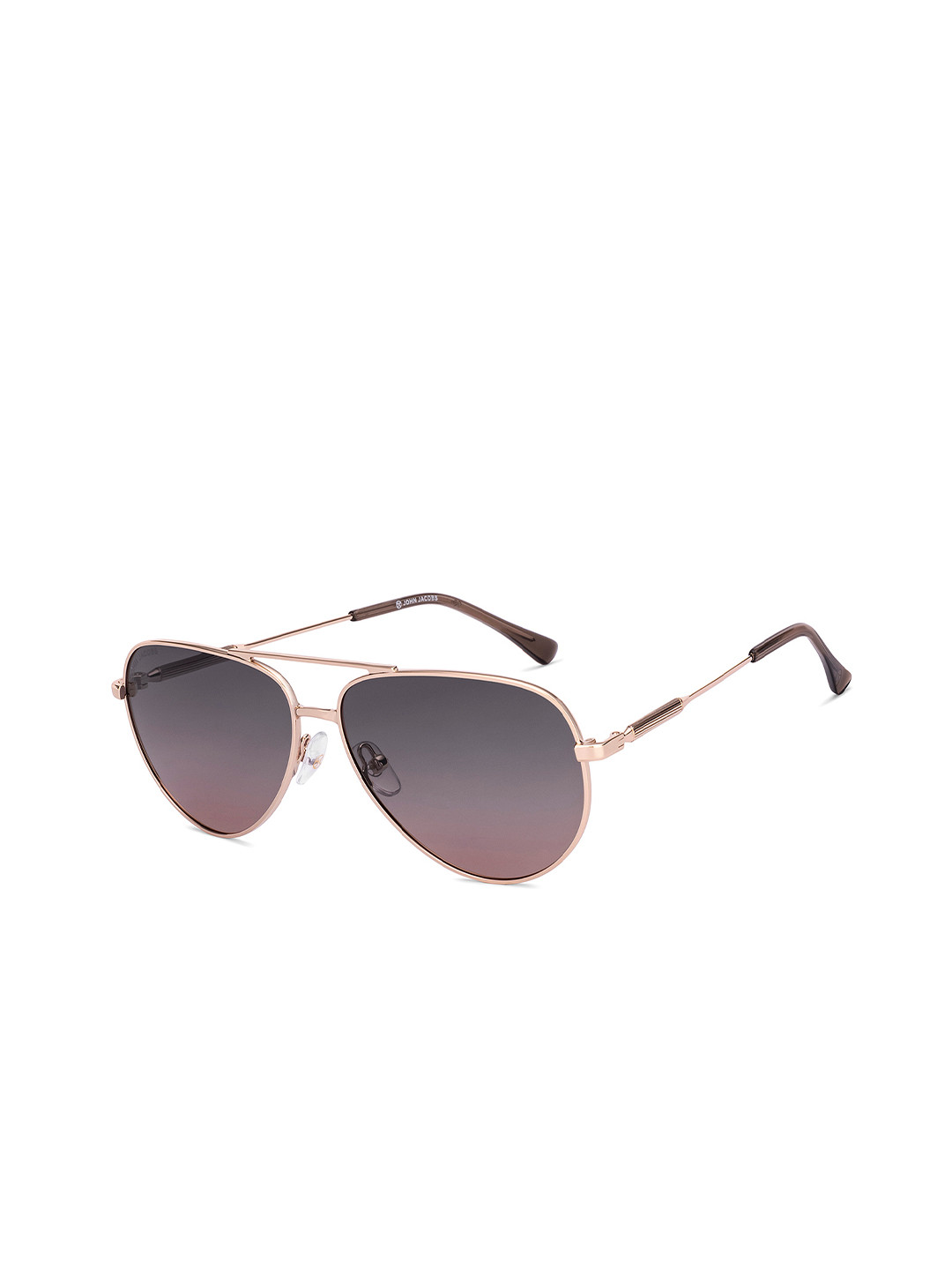 John Jacobs Unisex Aviator Sunglasses with Polarised and UV Protected Lens-222543