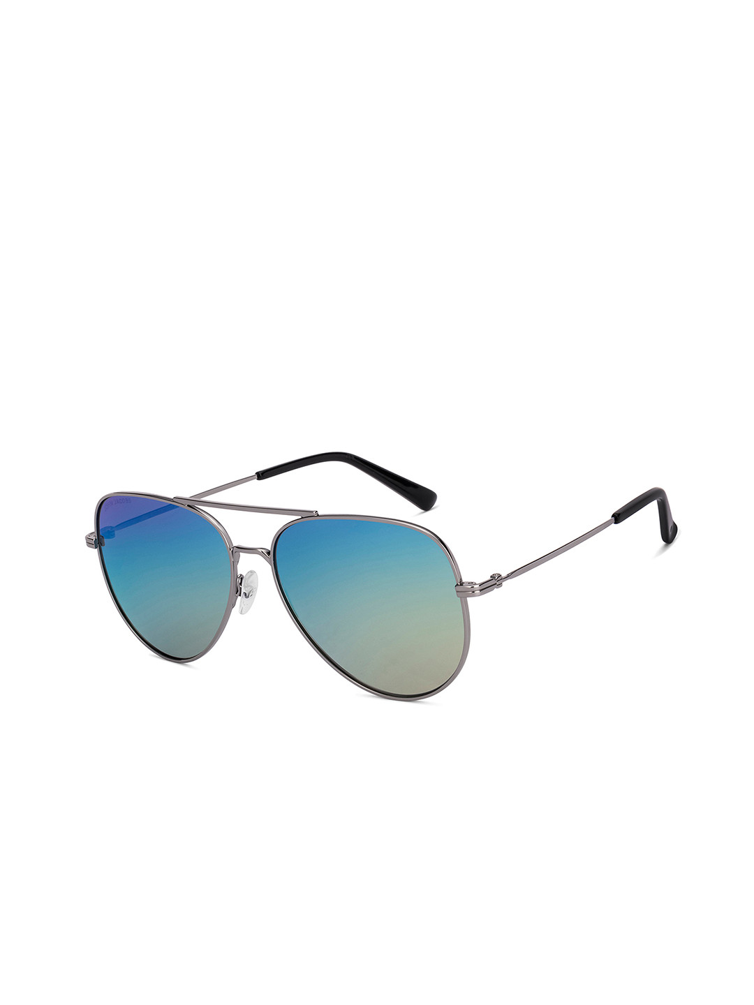 John Jacobs Unisex Aviator Sunglasses with Polarised and UV Protected Lens 222529