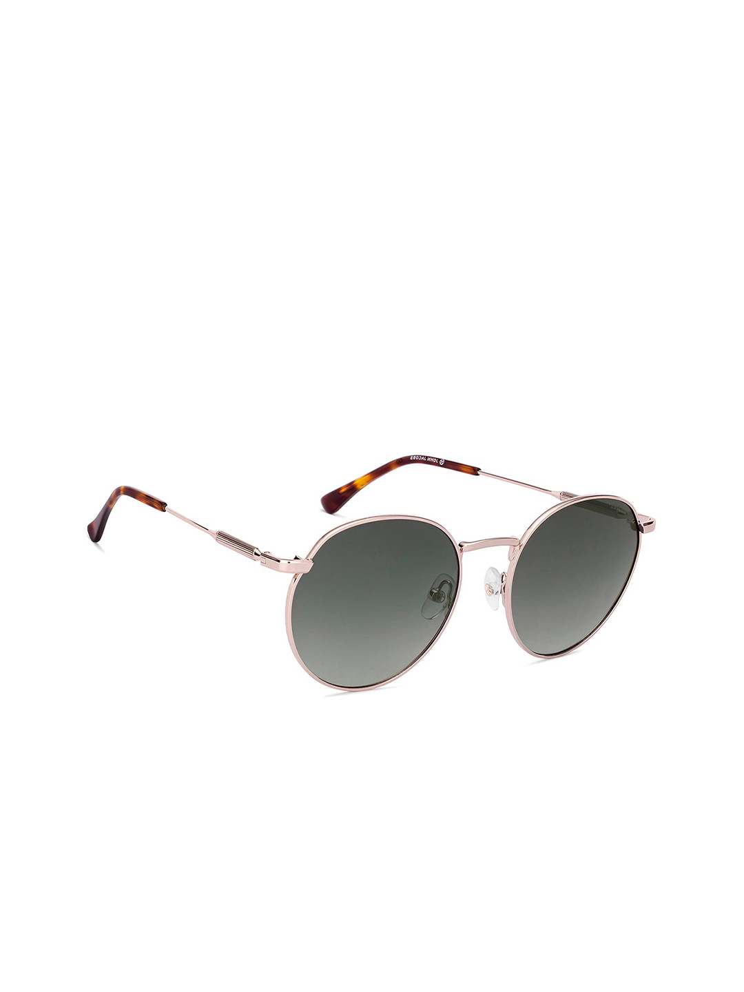 John Jacobs Unisex Round Sunglasses with Polarised and UV Protected Lens 222541