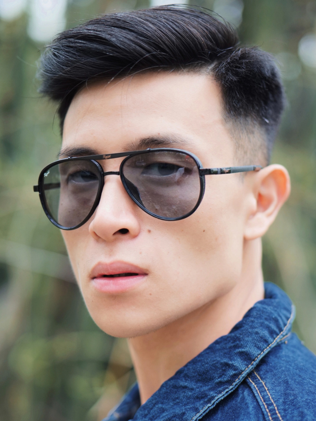 RESIST EYEWEAR Unisex Aviator Sunglasses with UV Protected Lens-PIO BLACK DAYNIGHT-Clear