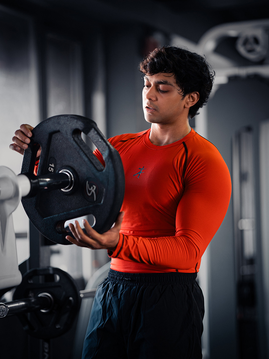 Athflex Mens Full Sleeve Textured Compression T-Shirt