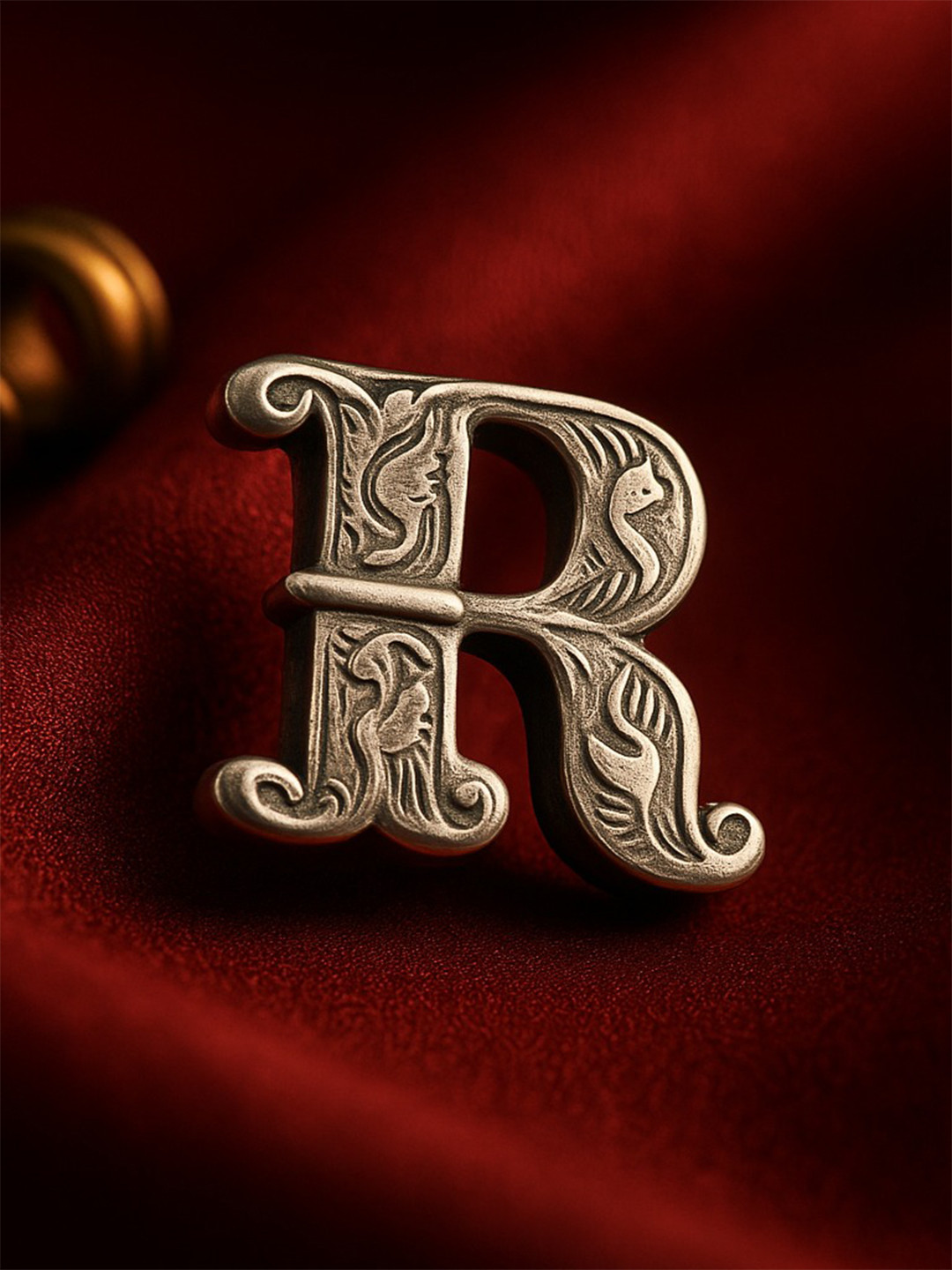 Nipura 925 Sterling Silver Rhodium Plated Initial R Pendant