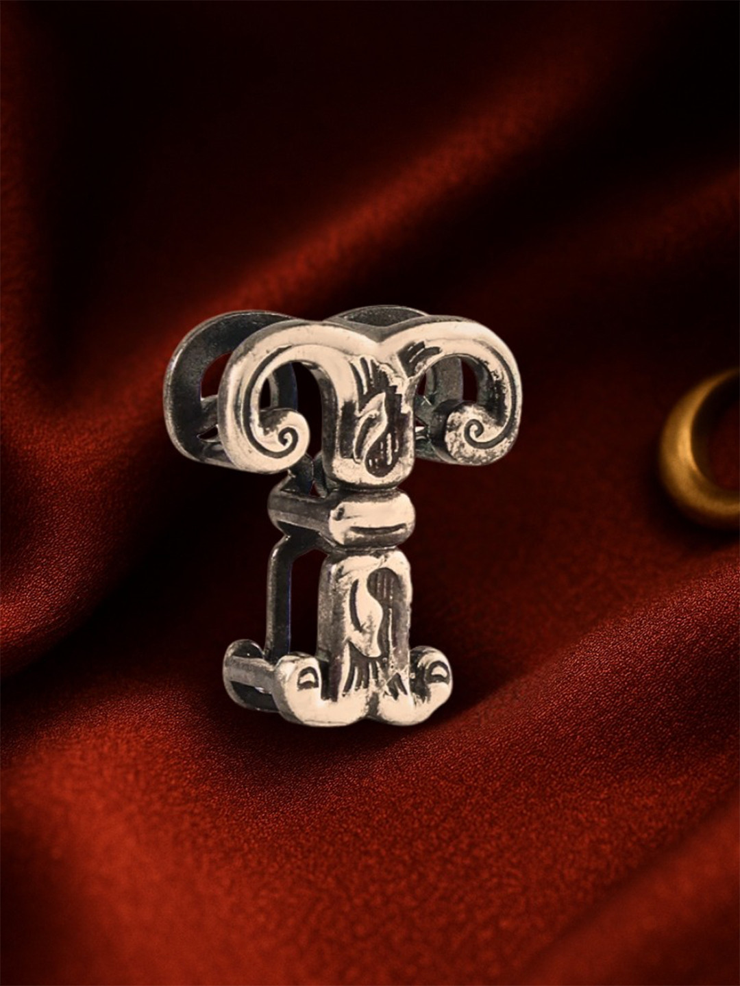 Nipura Men 925 Sterling Silver Rhodium-Plated Initial-T Pendant