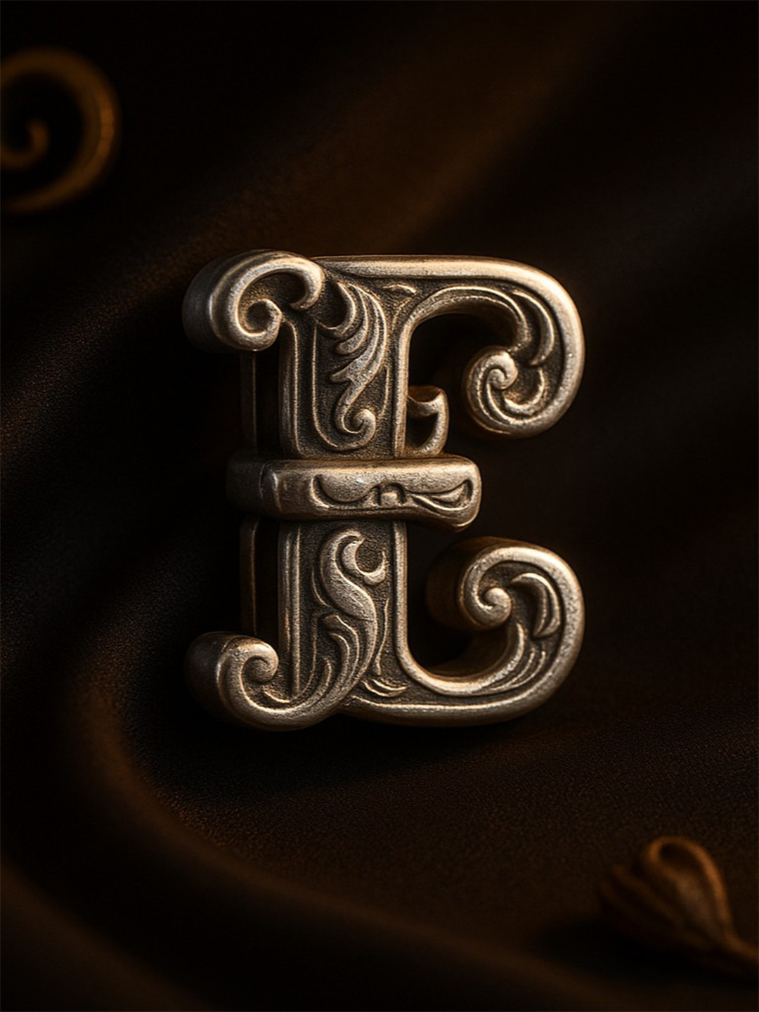 Nipura 925 Sterling Silver Rhodium Plated Initial-E Pendant