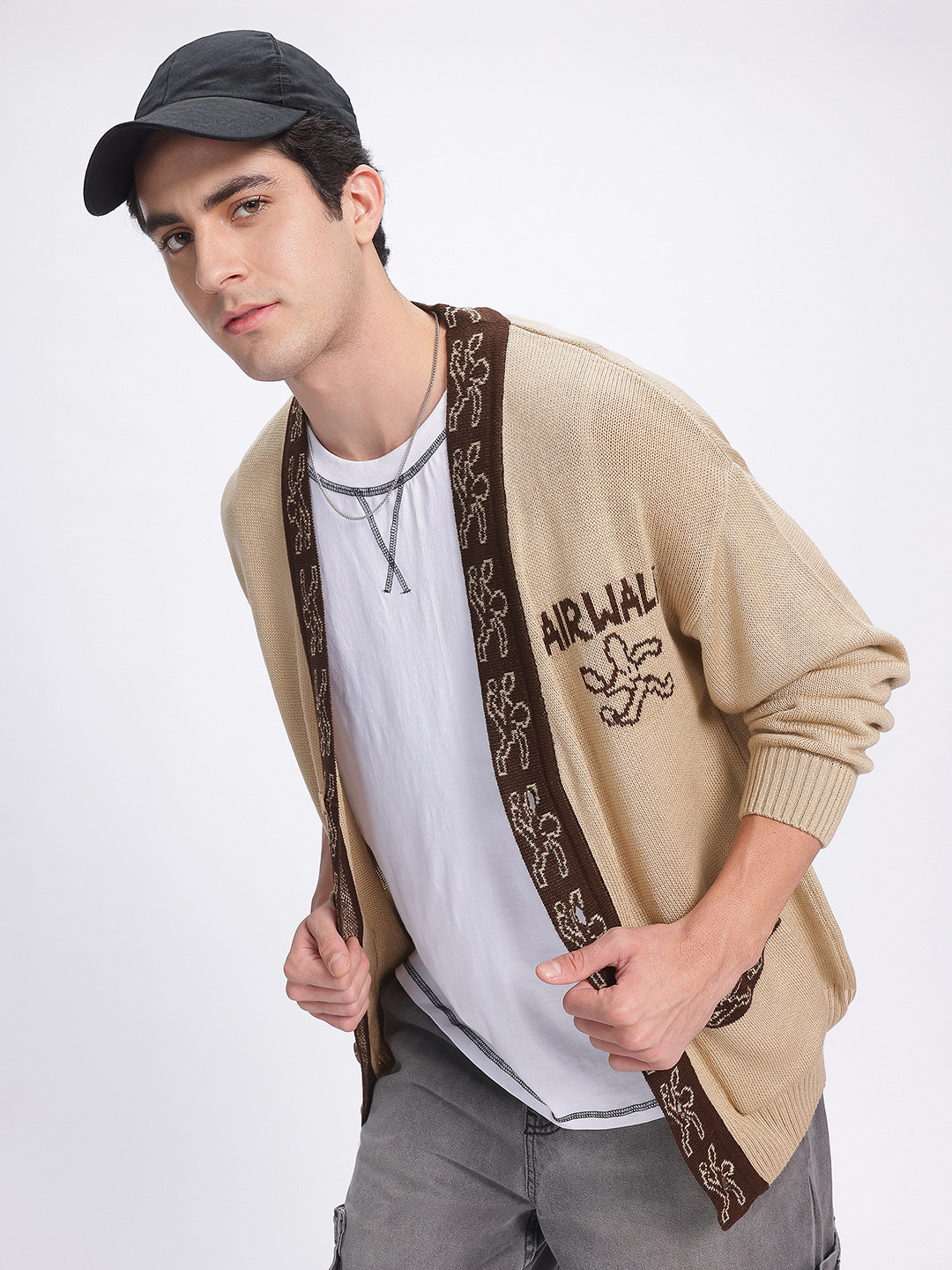 glitchez Self-Design Conversational Cardigan