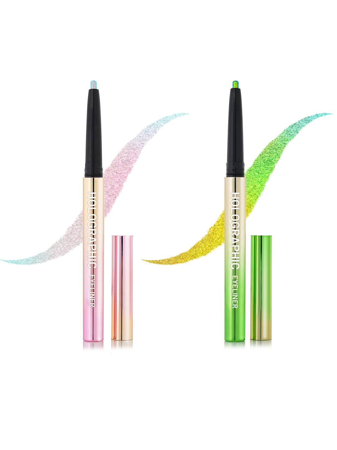 SWISS BEAUTY Set of 2 Holographic Eyeliner 0.2 g - Nouthern Light 02 & Nebula 04