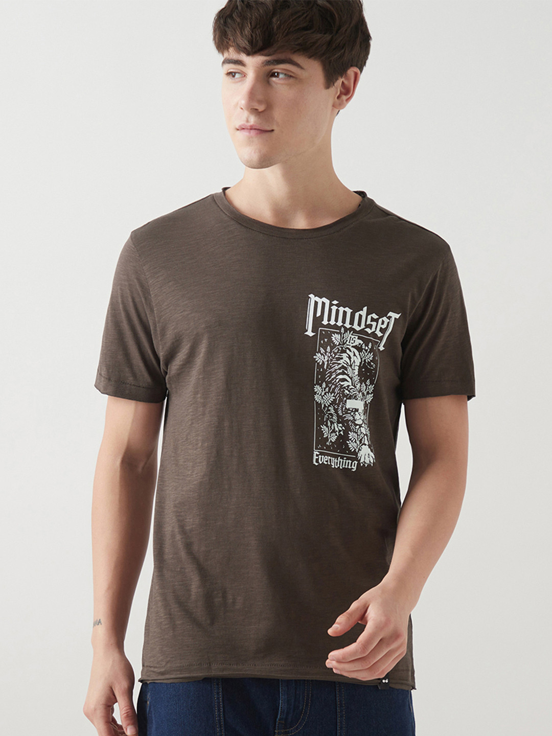 Bewakoof AIR Men Printed Pure Cotton T-shirt