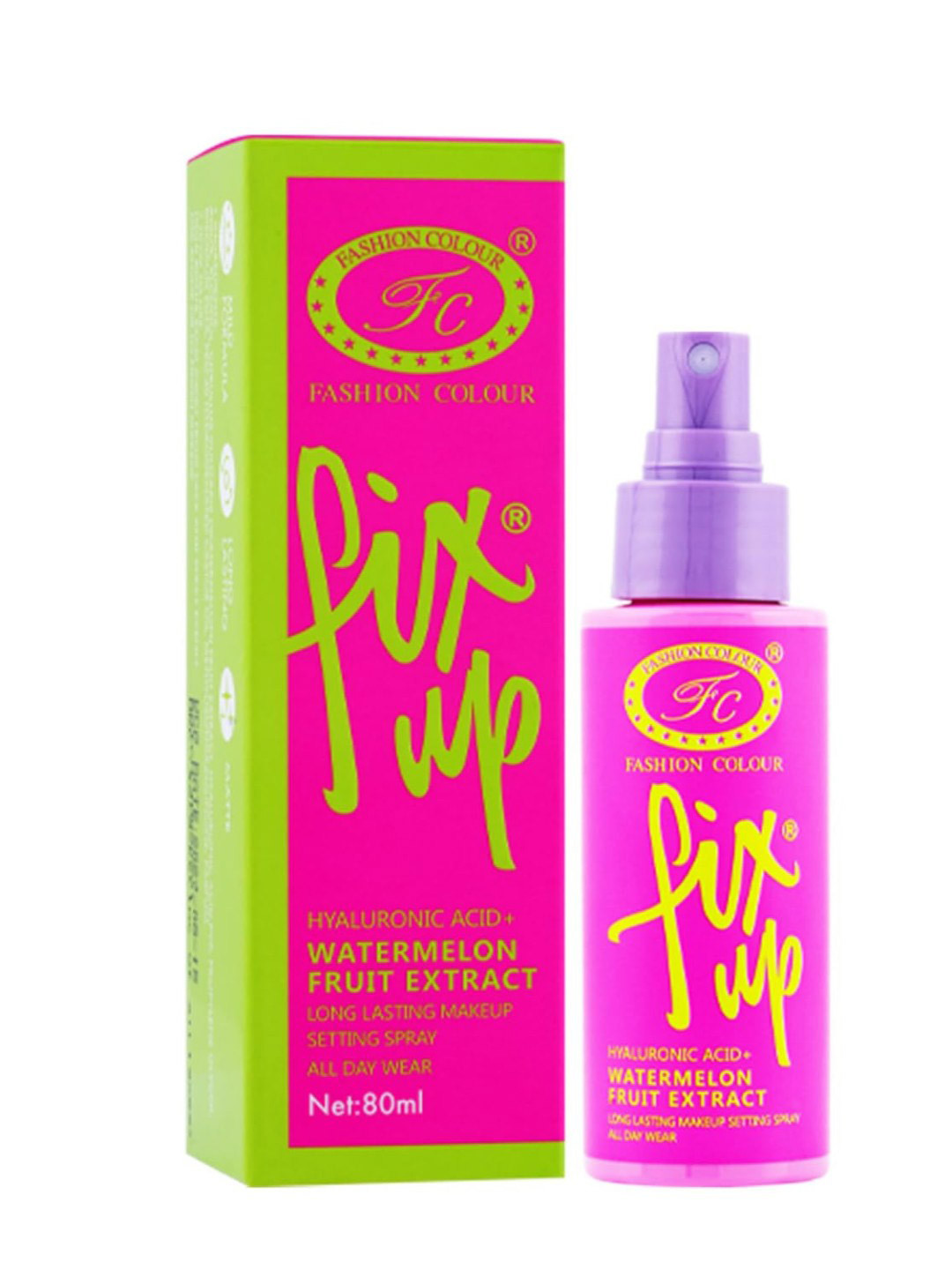 Fashion Colour Fix Up Watermelon Fruit Extract Long Lasting Makeup Setting Spray - 80 ml