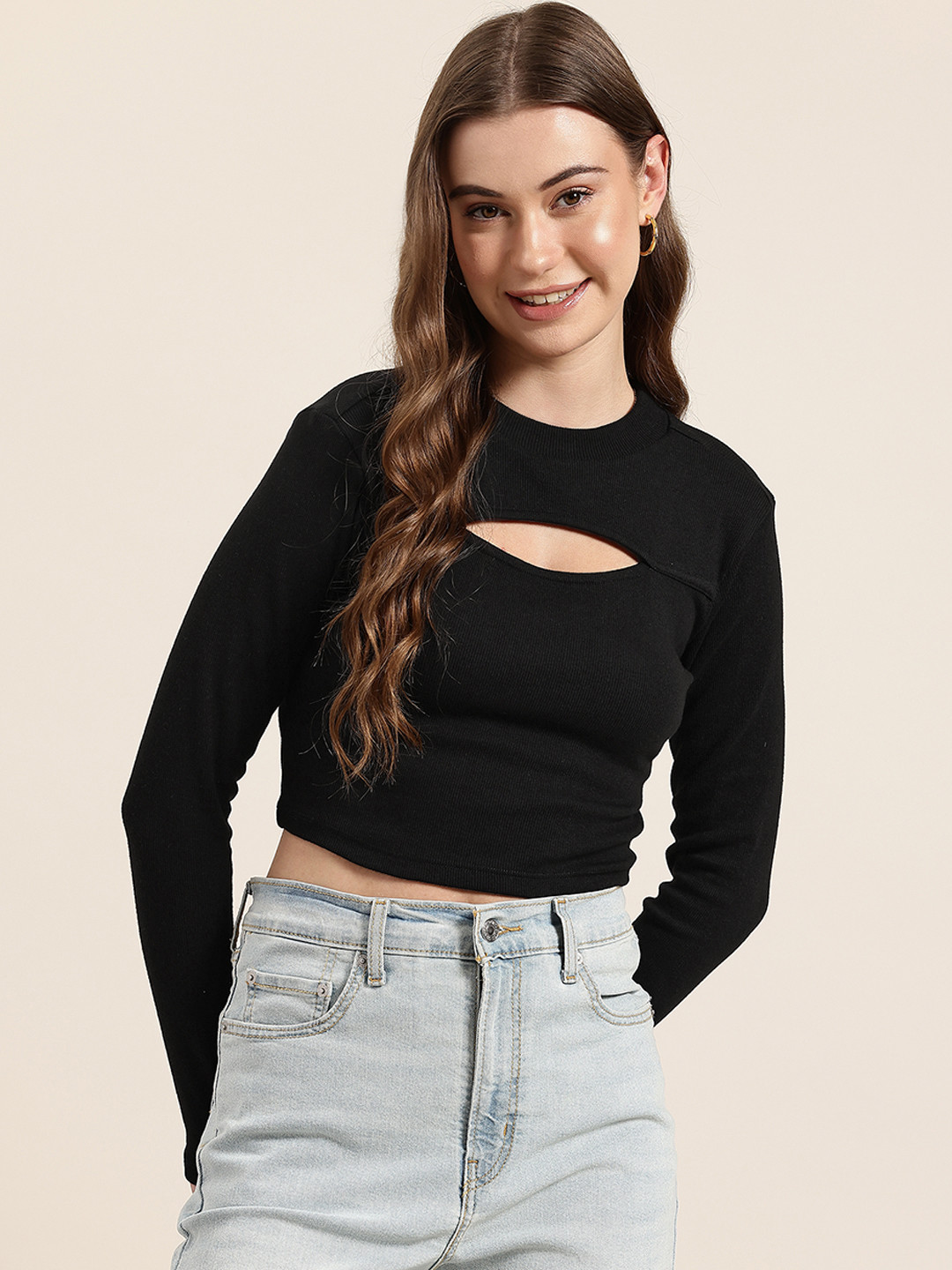 HERE&NOW Cut-Out Crop Top