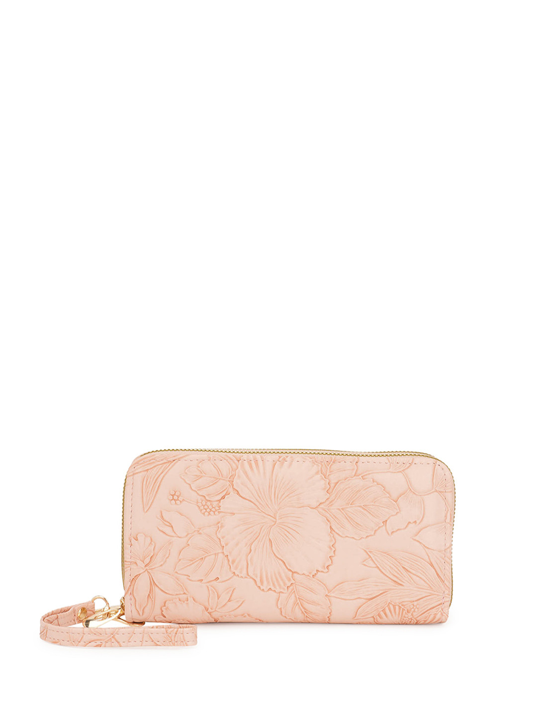 Globus Vegan Leather Floral Printed Two Compartments Wallet With Zip Coin Pocket