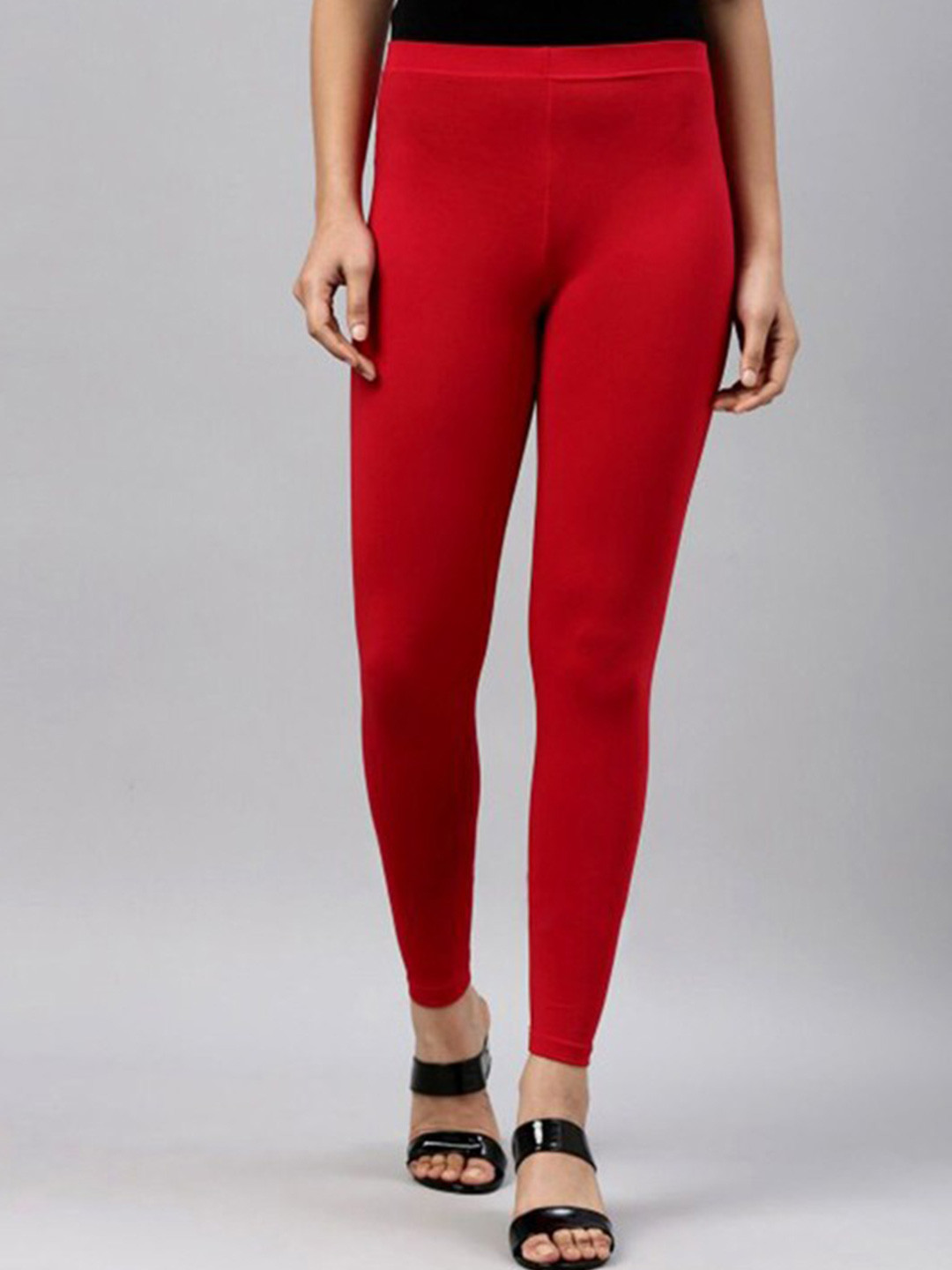 JUNEBERRY Women Pure Cotton Slip-On Ankle-Length Leggings