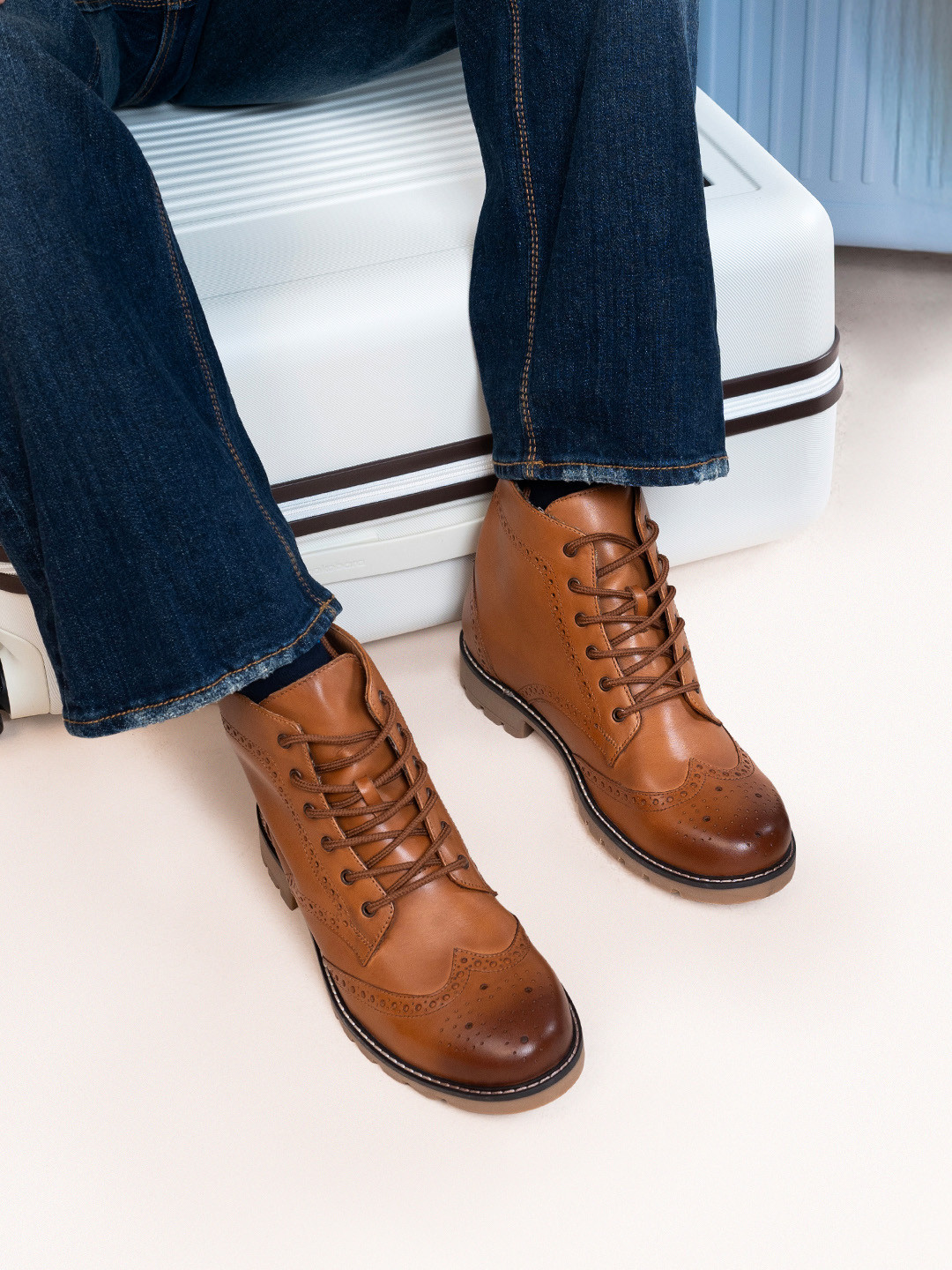 yoho Men High-Top Premium Leather Winter Classic Boot M-002