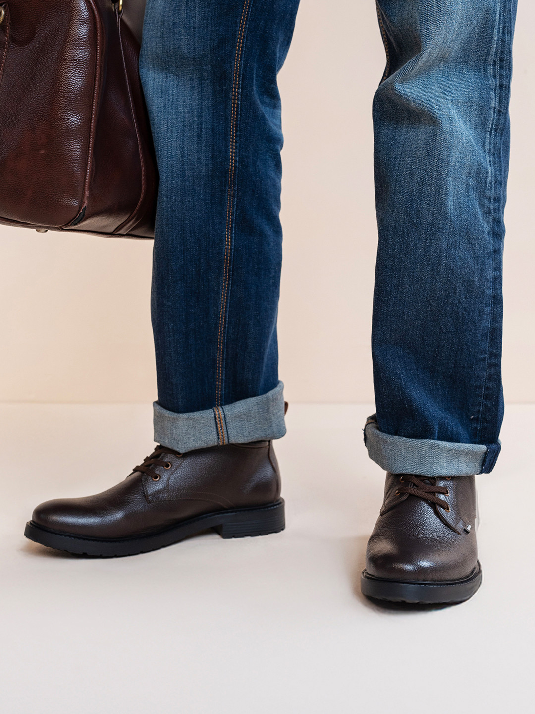 yoho Men High-Top Premium Leather Winter Classic Boot M-003