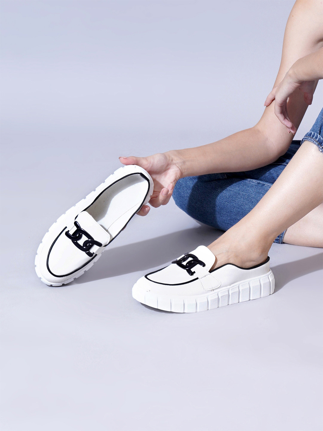 PLANET WALK Women Casual Slip-On Mules