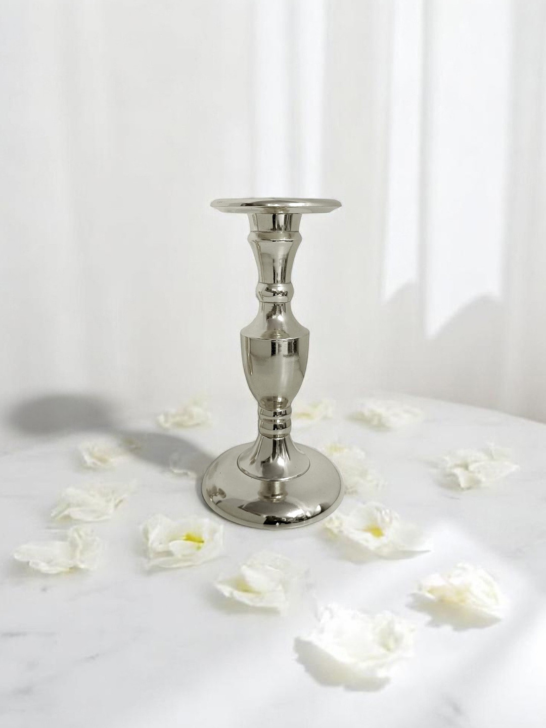 Extreme Karigari Silver-Toned Metal Candle Holder
