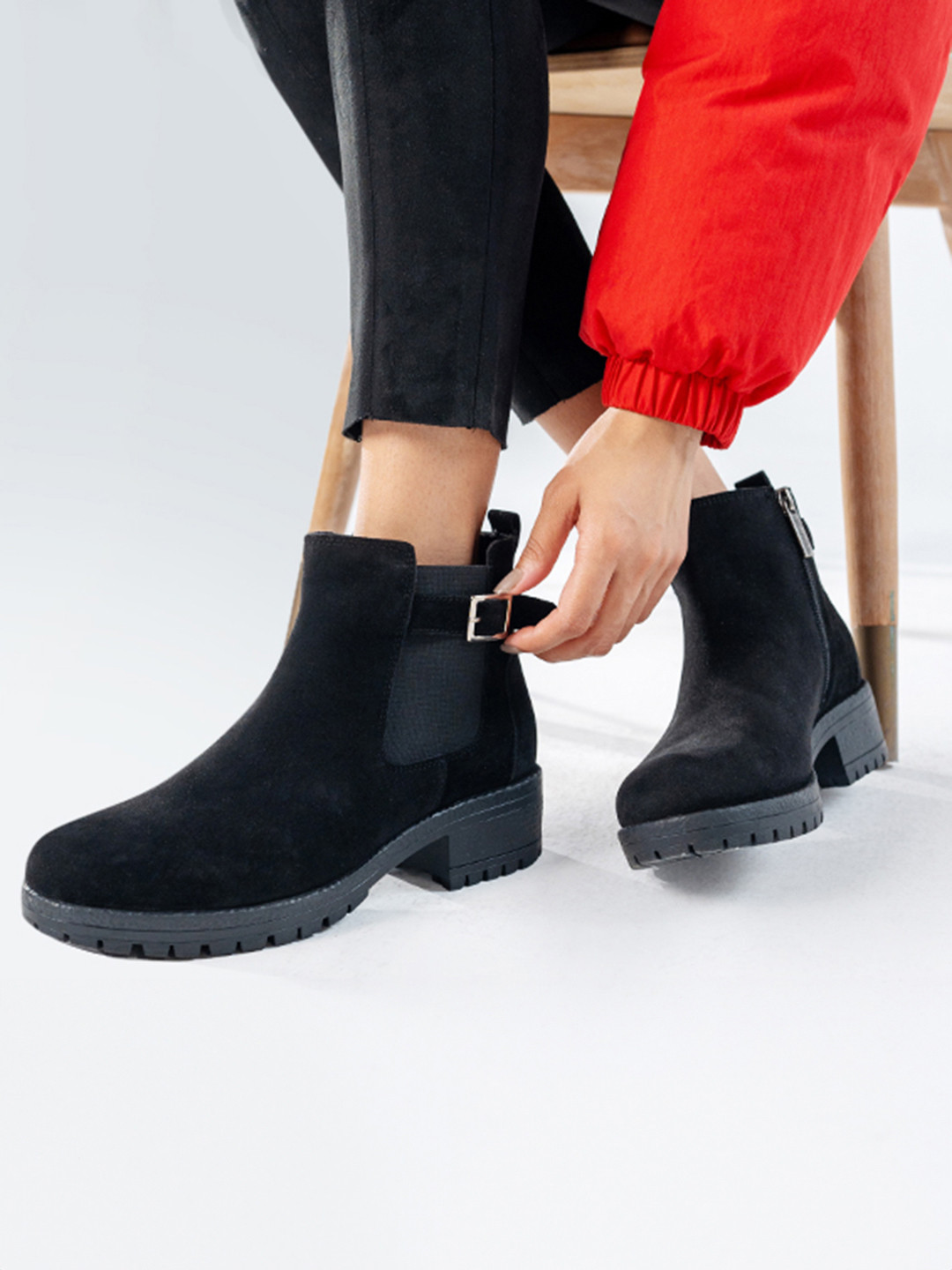 yoho Women Suede Chelsea Boot Premium Leather Comfortable Winter