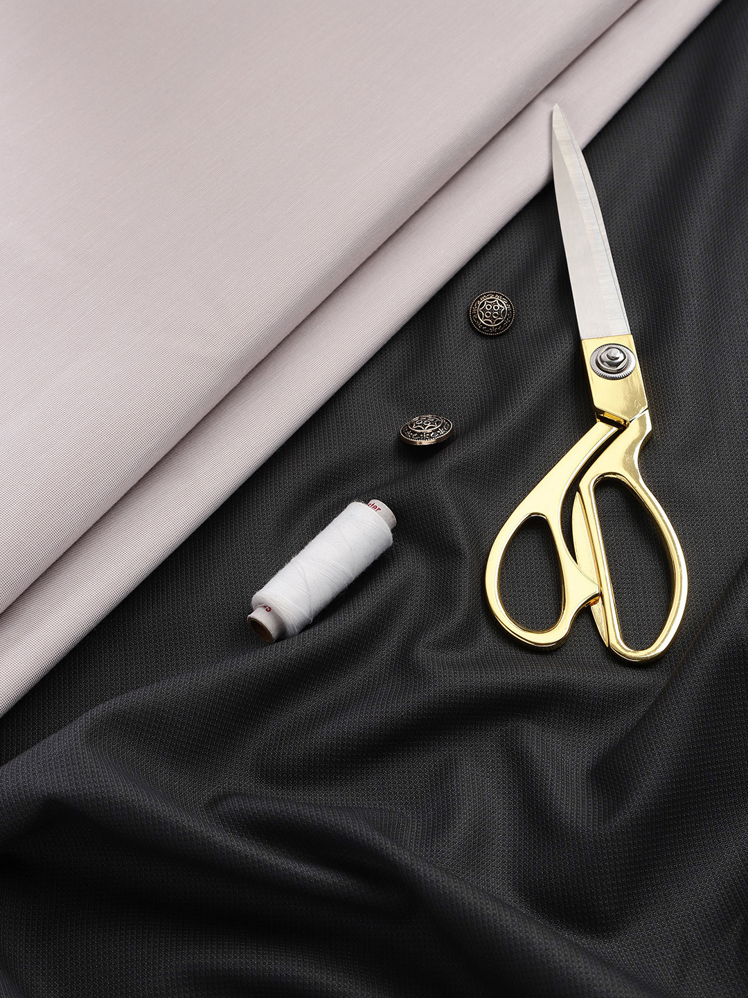 Raymond Men Micro Checked Shirt and Trousers Clothing Fabric