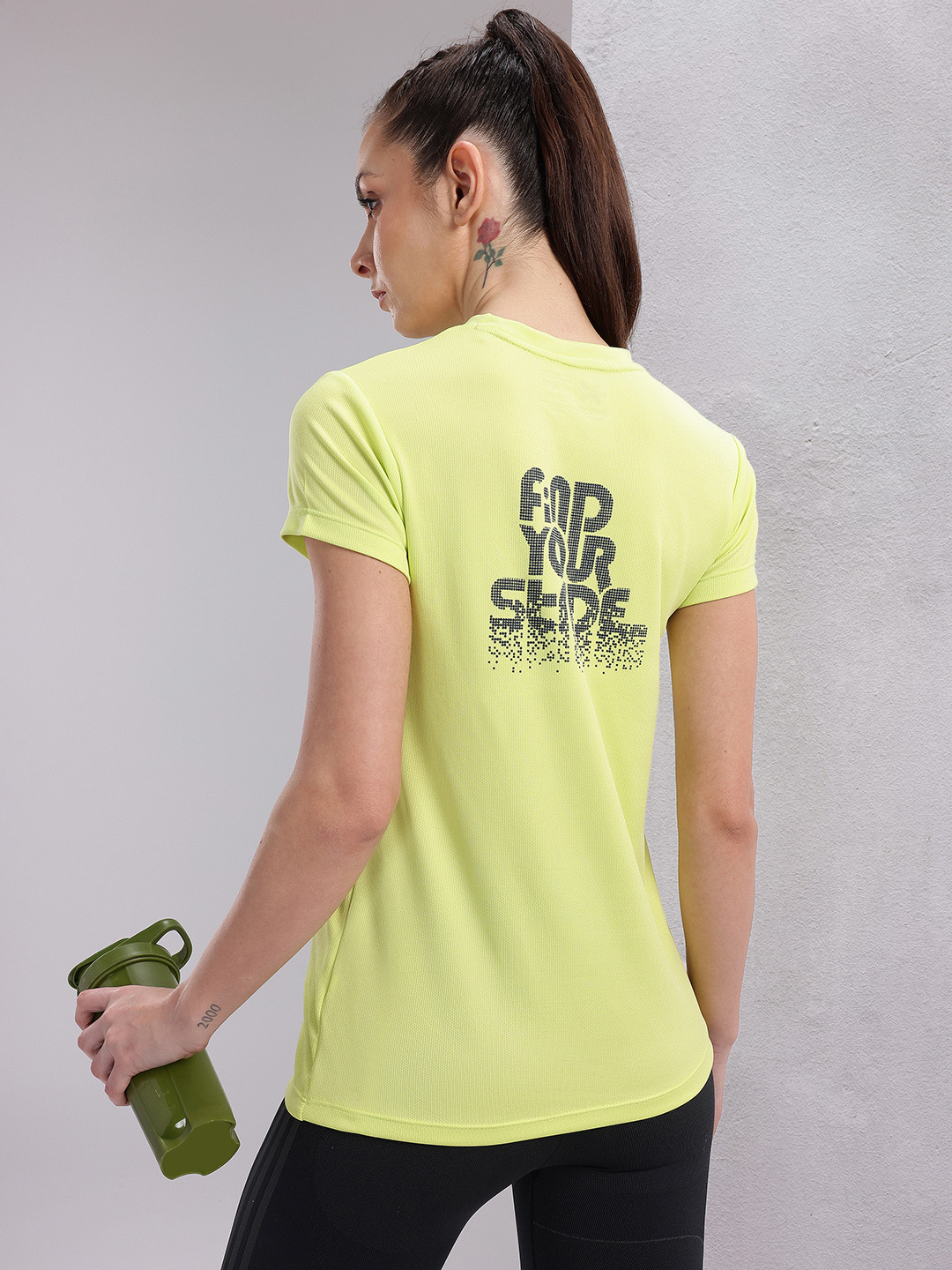 HRX by Hrithik Roshan Couple Tee Collection Typography Print Rapid-Dry Running T-shirt