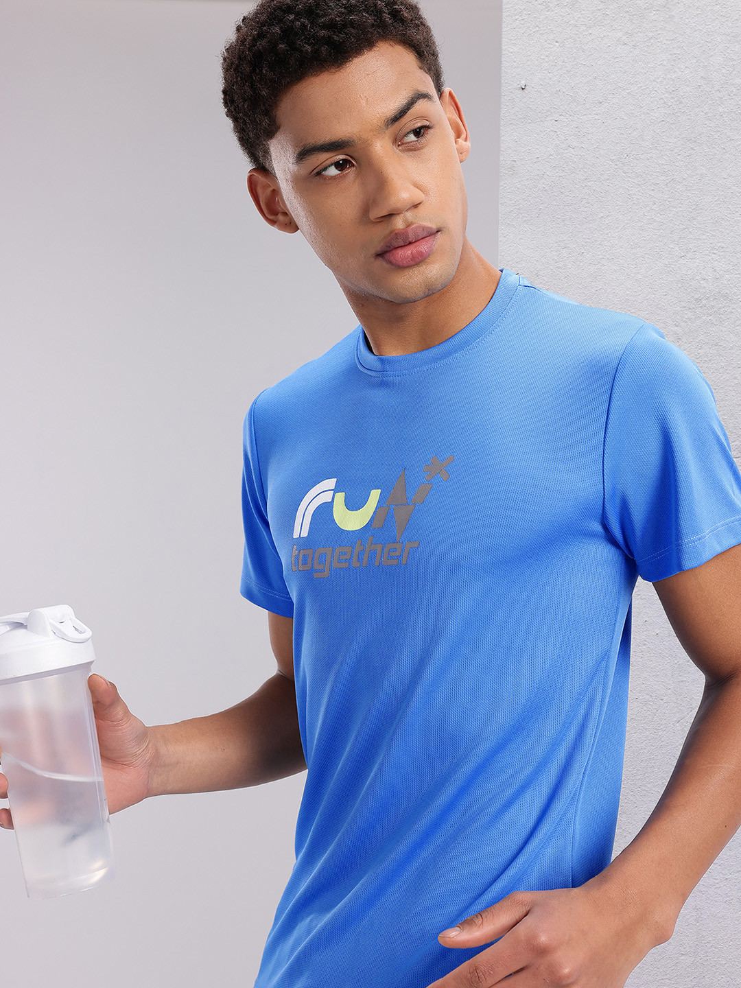 HRX by Hrithik Roshan Couple Collection Typography Printed Running Rapid-Dry T-shirt