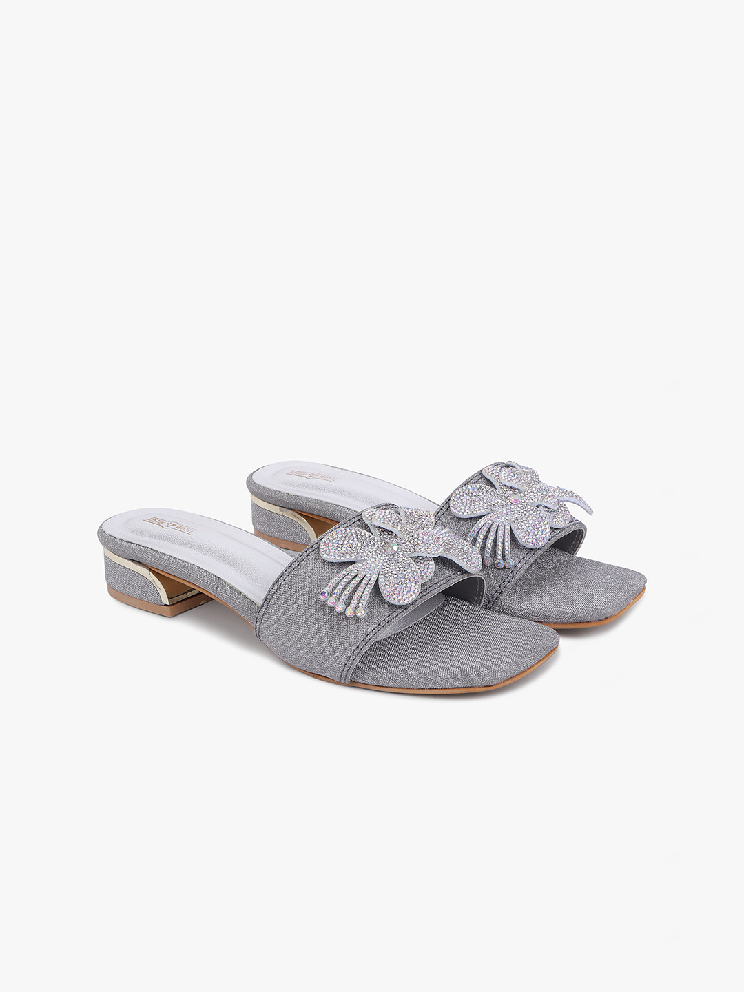 Justin Whyte Embellished Block Sandals with Tassels