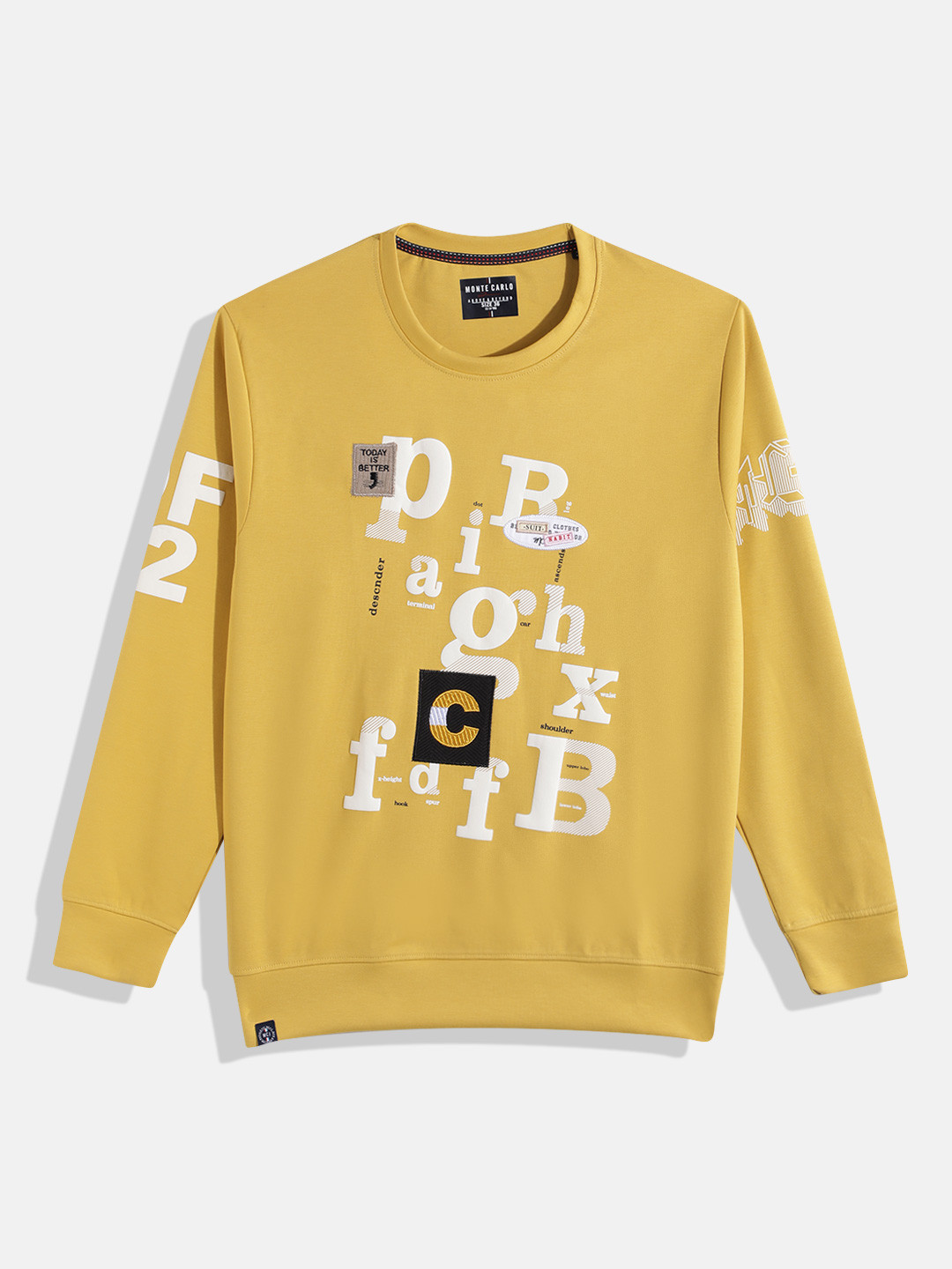 Monte Carlo Teen Boys Typography Print Sweatshirt