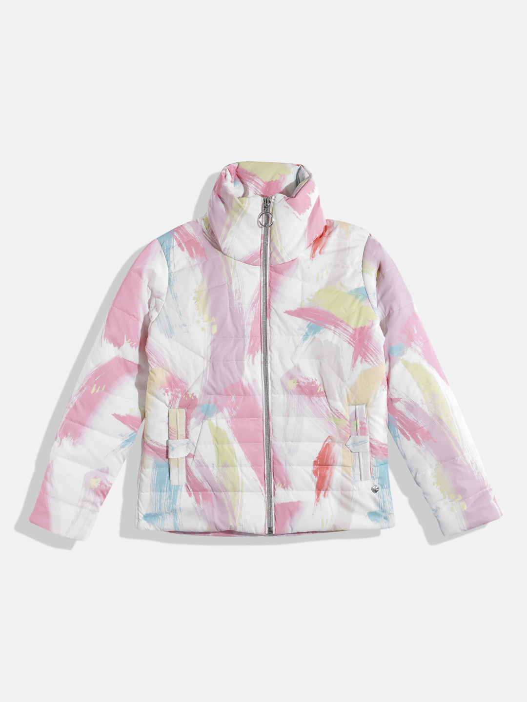 Monte Carlo Kids Girls Abstract Printed Padded Jacket