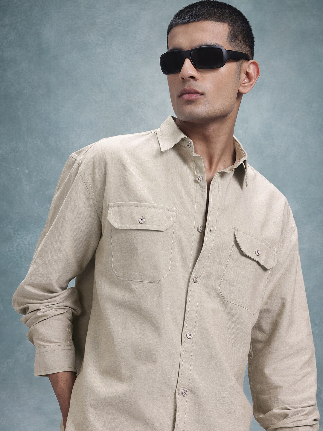 The Roadster Life Co. Oxford Weave Relaxed Casual Shirt