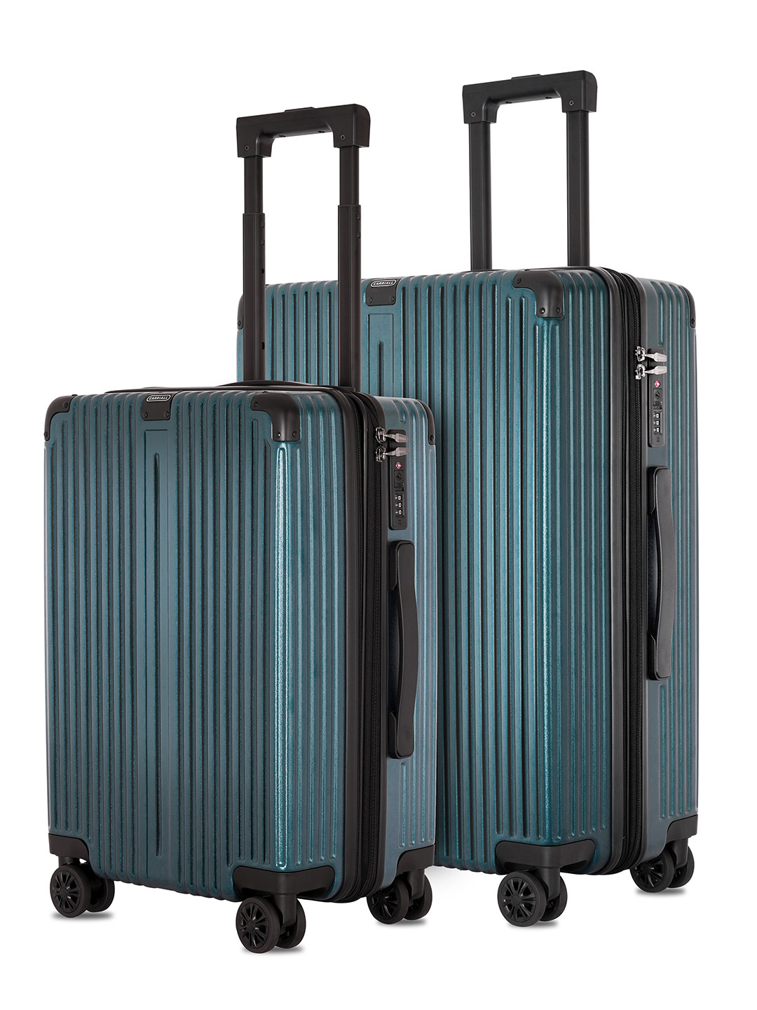 CARRIALL Meta Unisex Set of 2  Polycarbonate Hard-Sided Trolley Bags