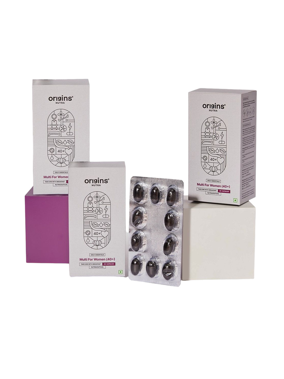 Origins Nutra Women Set of 3 Multivitamin for Energy & Metabolism - 28 Softgels Each