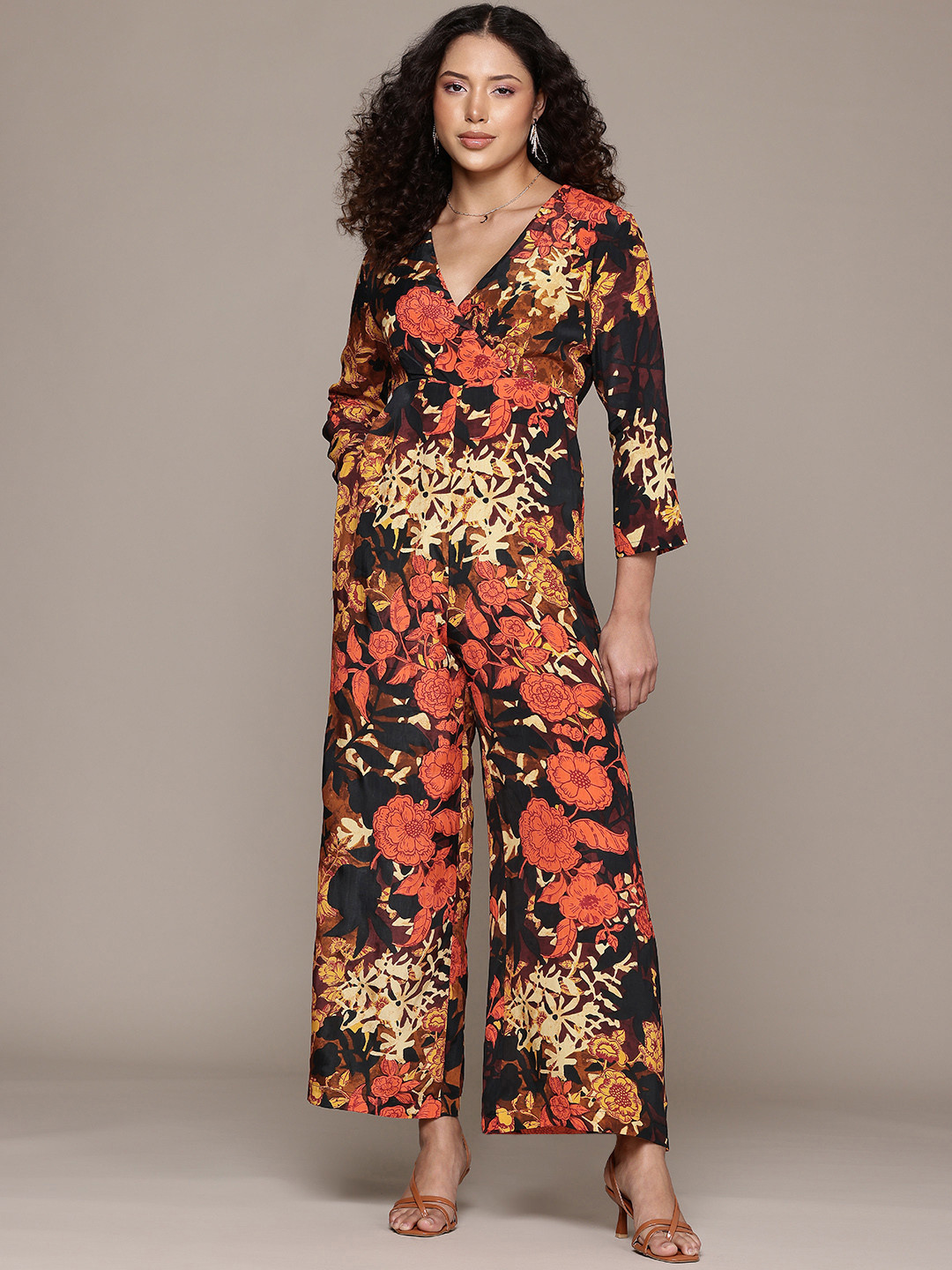 Label Ritu Kumar Floral Printed Floriane Jumpsuit