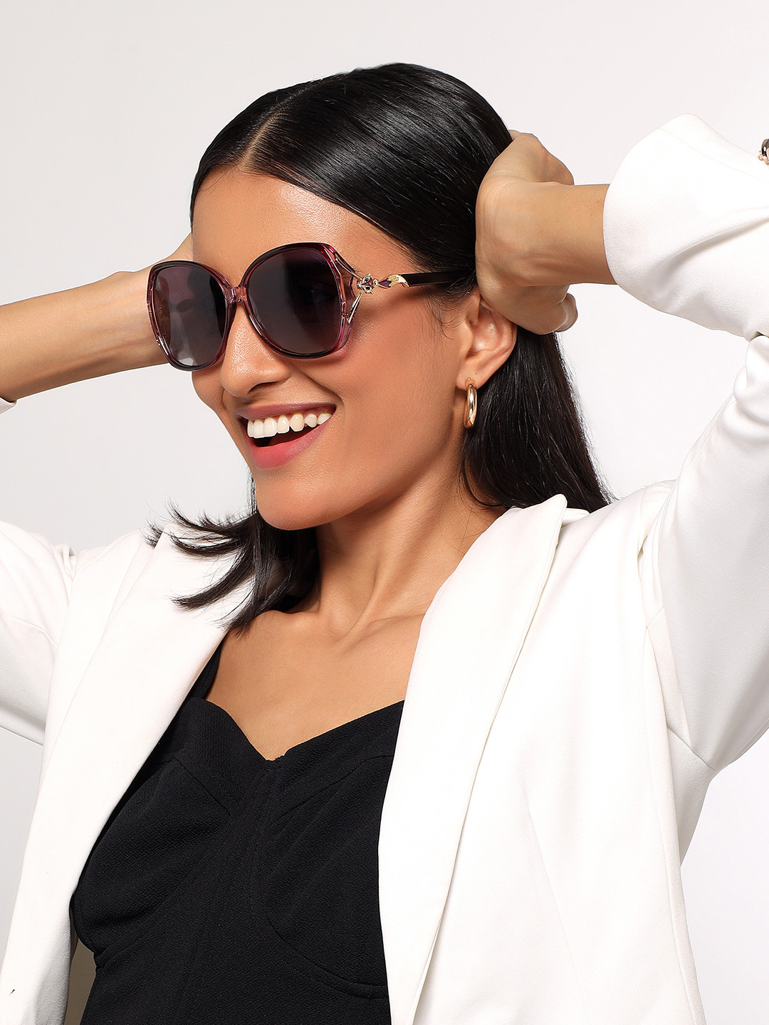 HASHTAG EYEWEAR Women Butterfly Sunglasses with UV Protected Lens TT(4)_8269_Purple