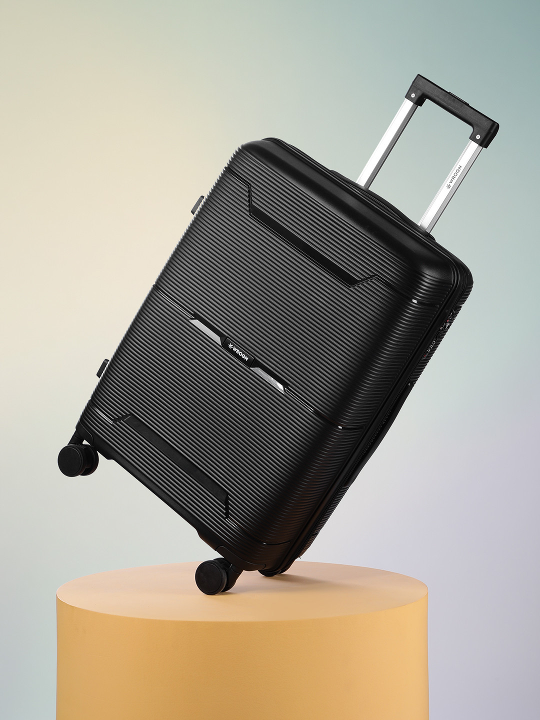 WROGN Textured 360 Degree Rotation Hard-Sided Medium-Sized Trolley Bag - 74.93 L