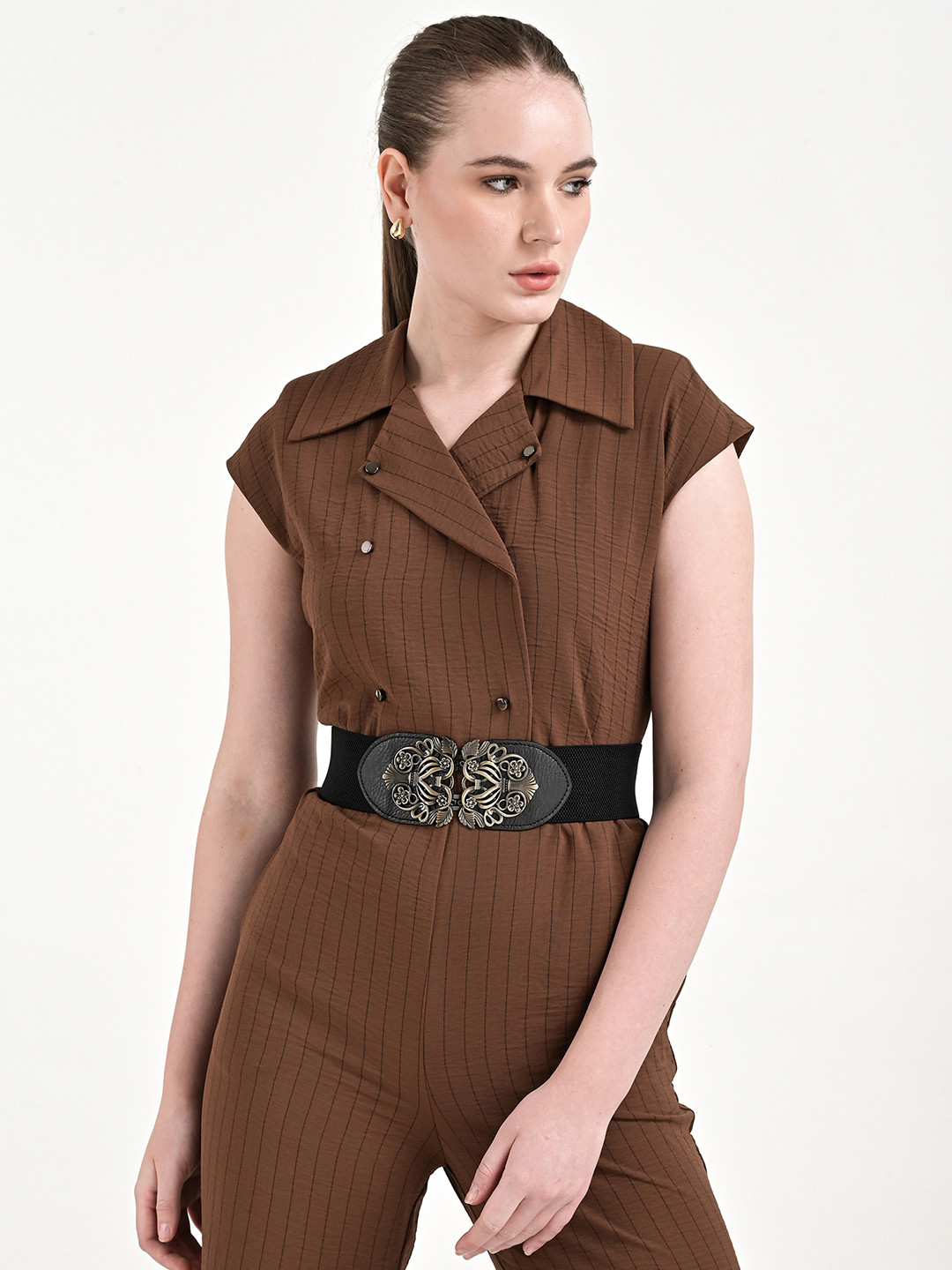 Kazo Women Broad Elasticated Vintage Belt