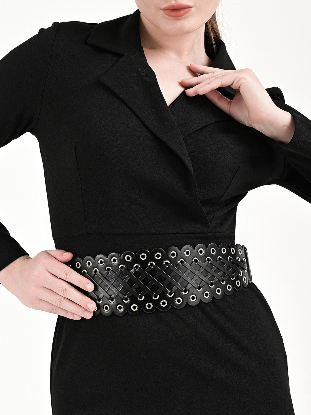 Kazo Women Braided Broad Elasticated Belt
