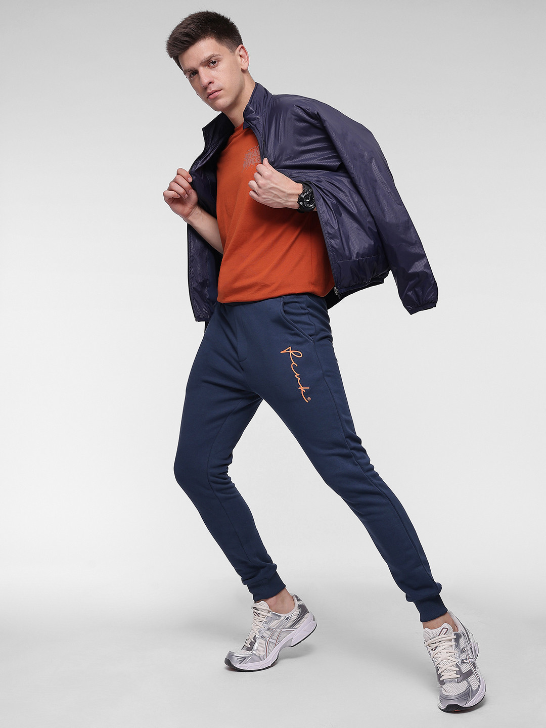 FCUK Men Print Detail Joggers