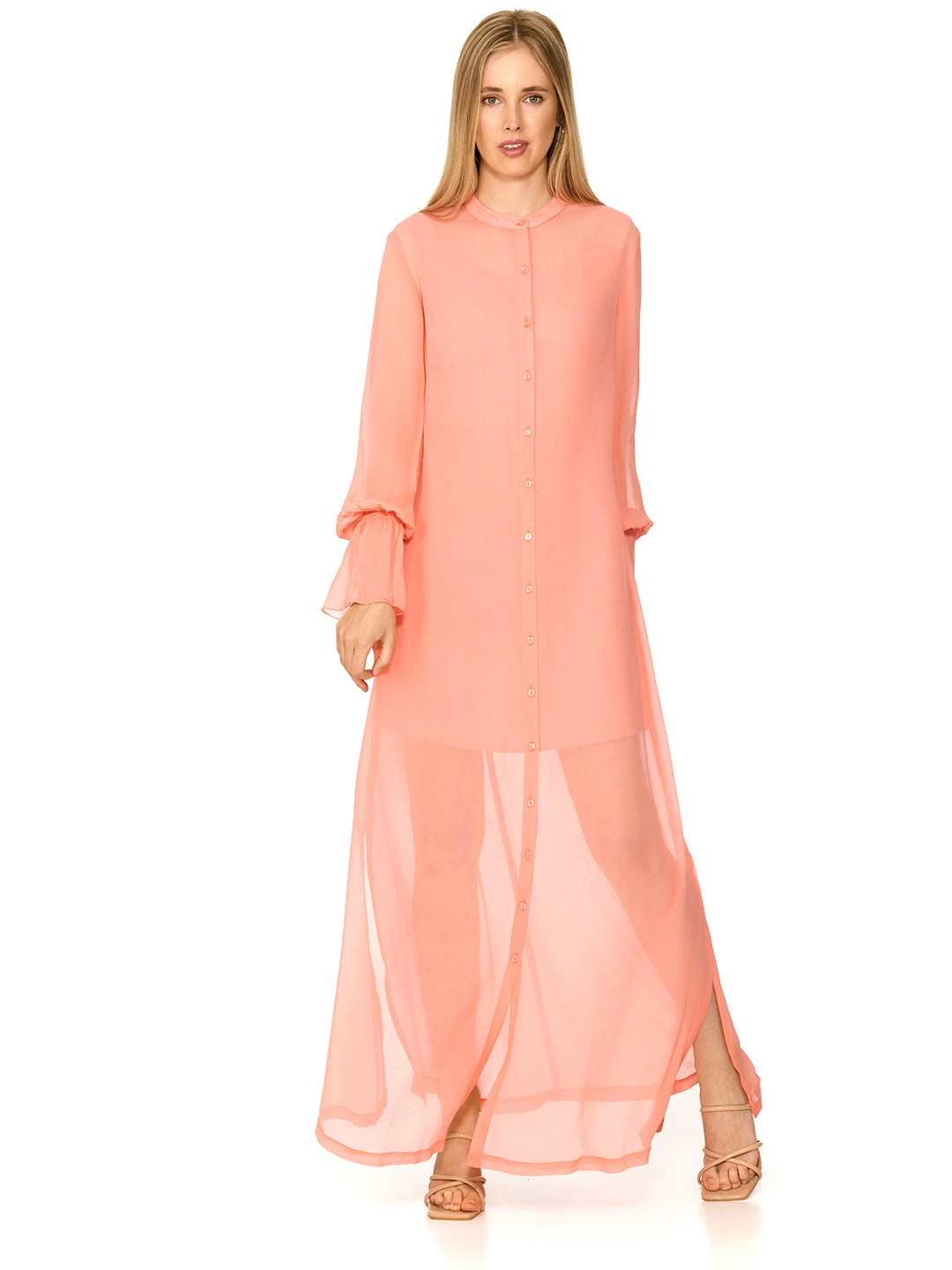 The Sancy Women Round Neck Maxi Dress