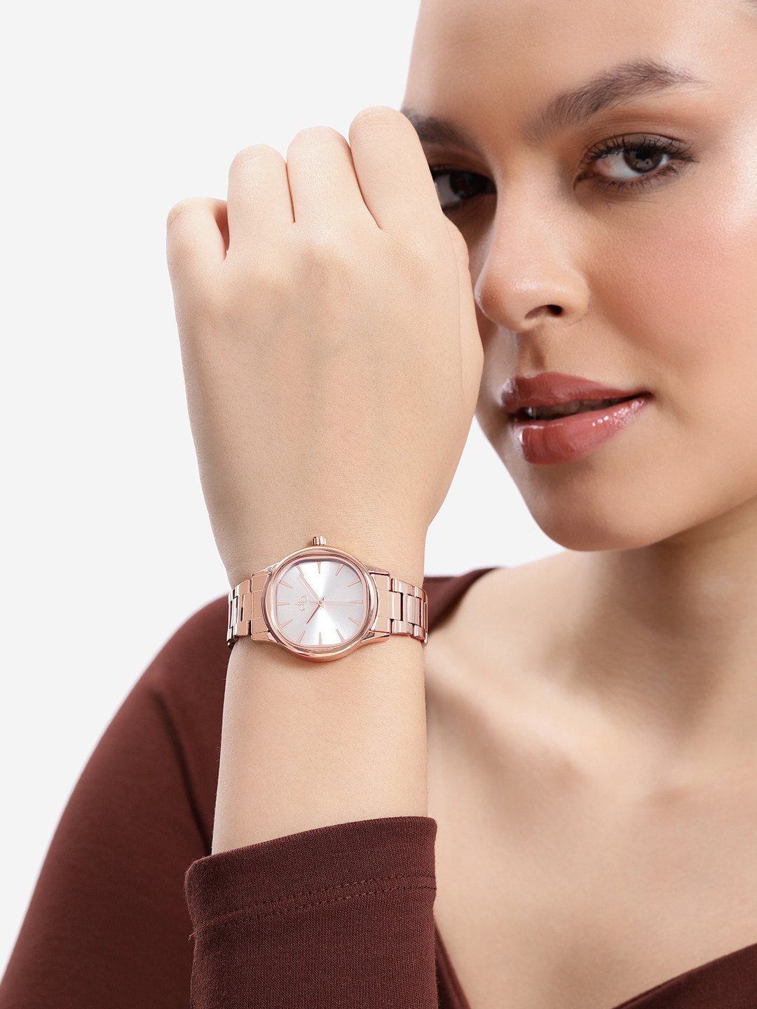 DressBerry Women Stainless Steel Dial & Bracelet Straps Analogue Watch UT-A8643-SLR-DB