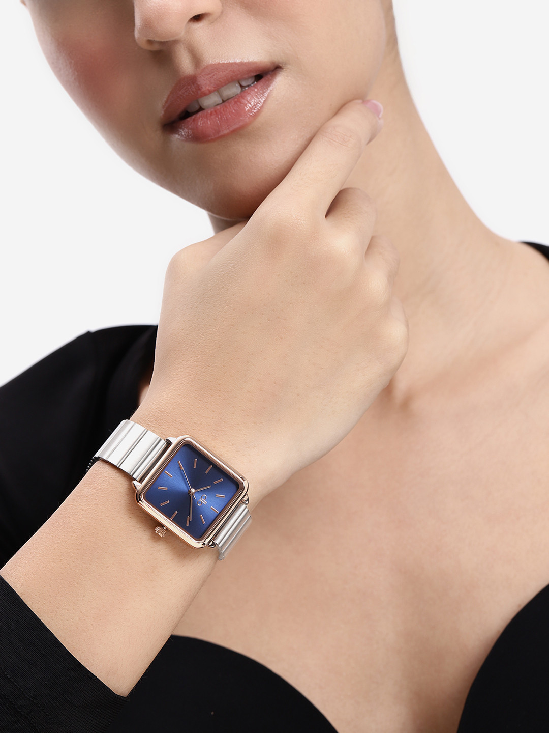 DressBerry Women Stainless Steel Dial & Bracelet Straps Analogue Watch UT-A8635-BLU-DB