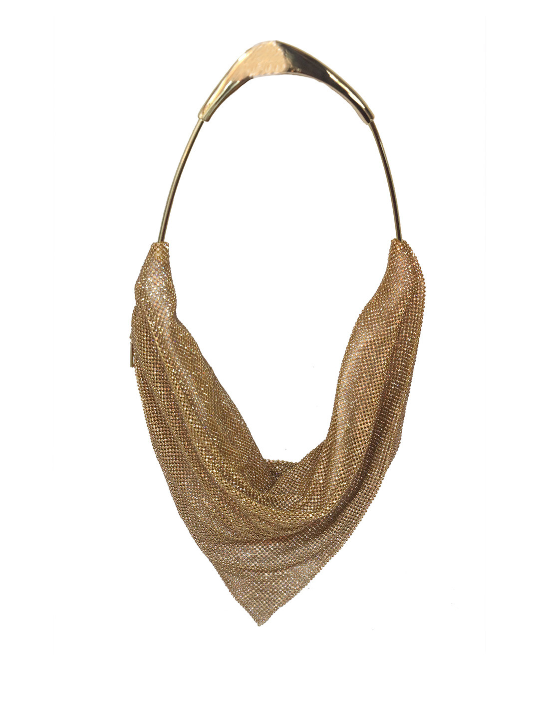 AlorBags Embellished Half Moon Clutch