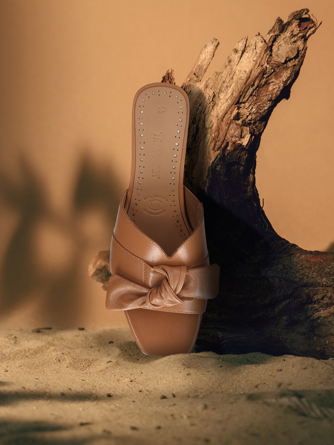 BAGATT Leather Stiletto Bows Sandals