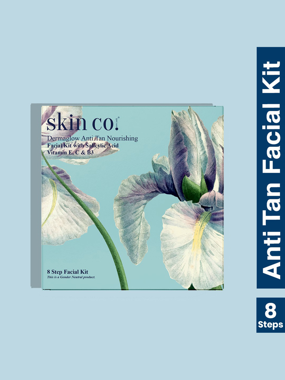 skin co. Dermaglow Anti Tan Nourishing 8-Step Facial Kit - 40ml